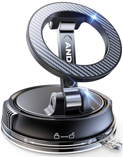 MagSafe Car Phone Holder Mount (Strong Suction, 360° Adjustable)