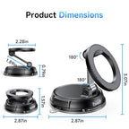 MagSafe Car Phone Holder Mount (Strong Suction, 360° Adjustable)