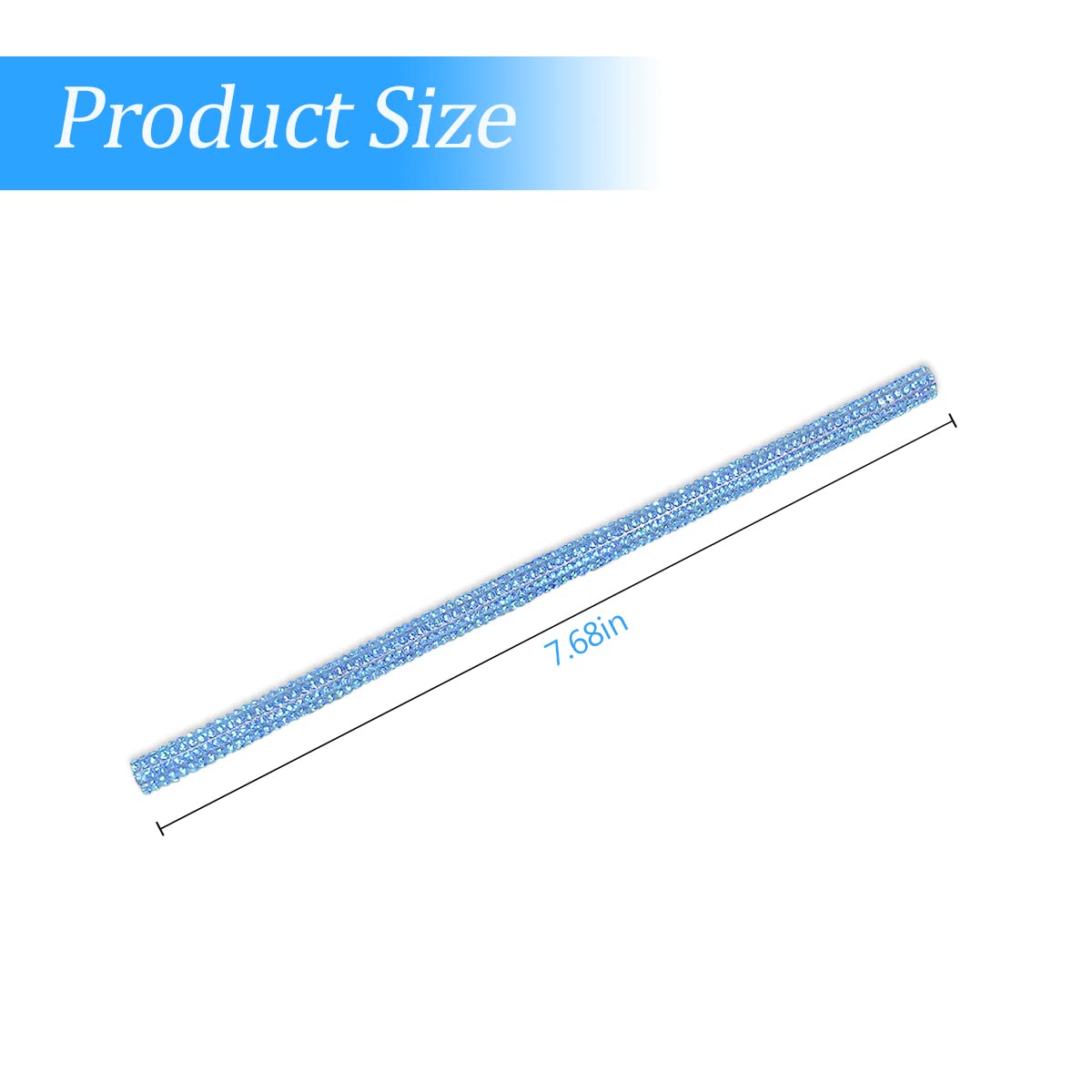 10PCS Bling Car Air Vent Trim (Rhinestone, Bendable, Universal)