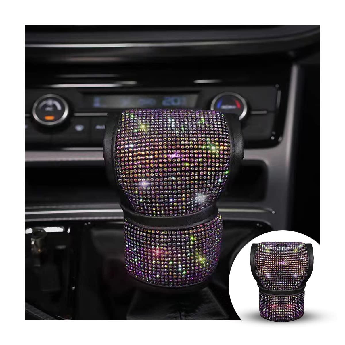 Bling Gear Shift & Handbrake Cover Set (Rhinestone, Anti-Slip)