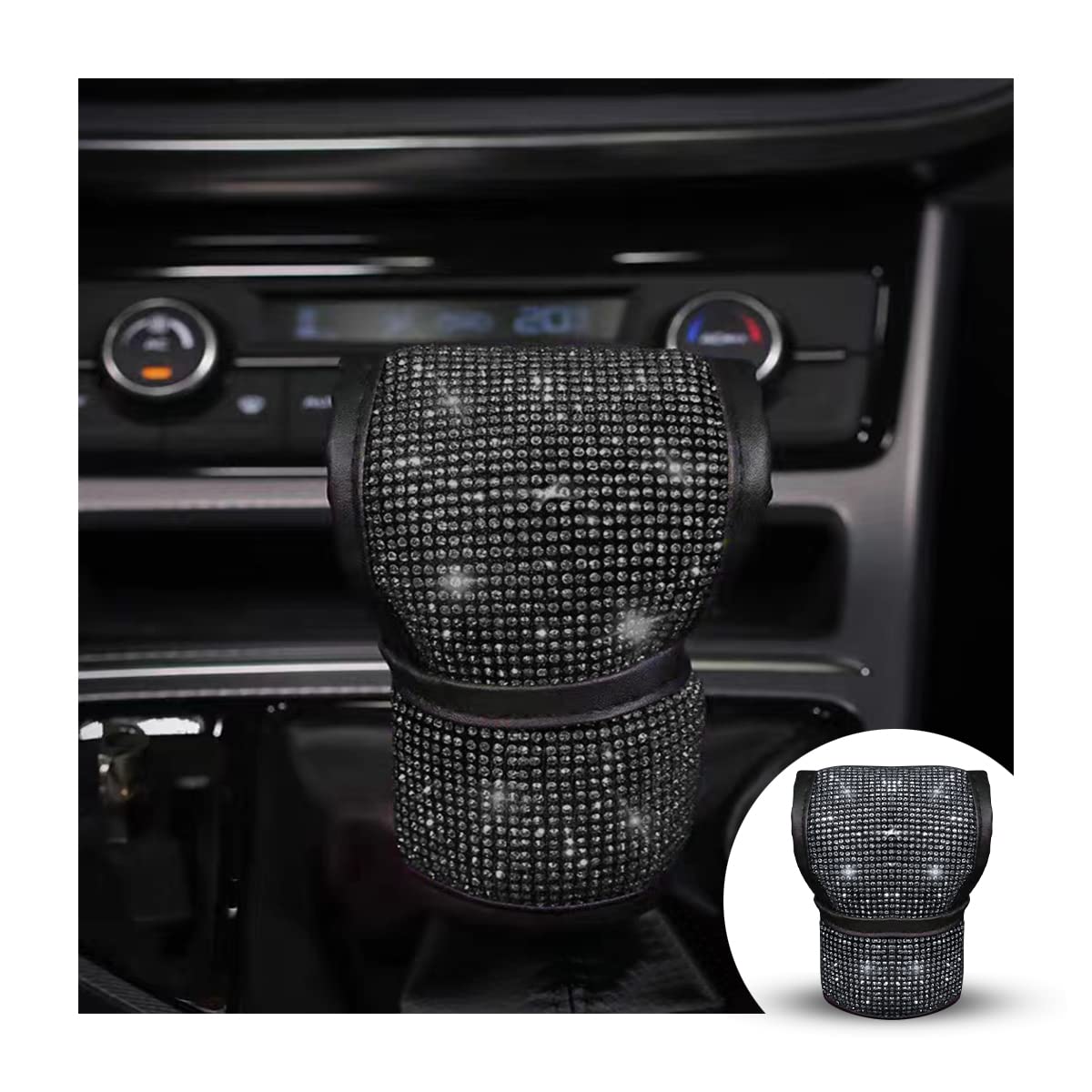 Bling Gear Shift & Handbrake Cover Set (Rhinestone, Anti-Slip)