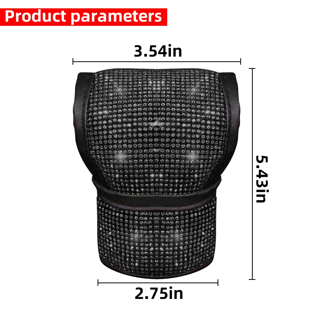 Bling Gear Shift & Handbrake Cover Set (Rhinestone, Anti-Slip)