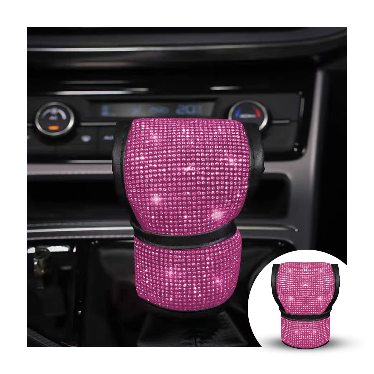 Bling Gear Shift & Handbrake Cover Set (Rhinestone, Anti-Slip)