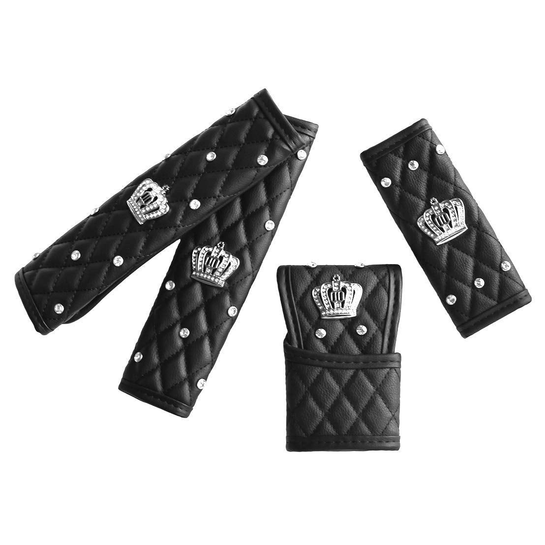 4-Piece Bling Interior Cover Set (Seatbelt, Shift, Handbrake)