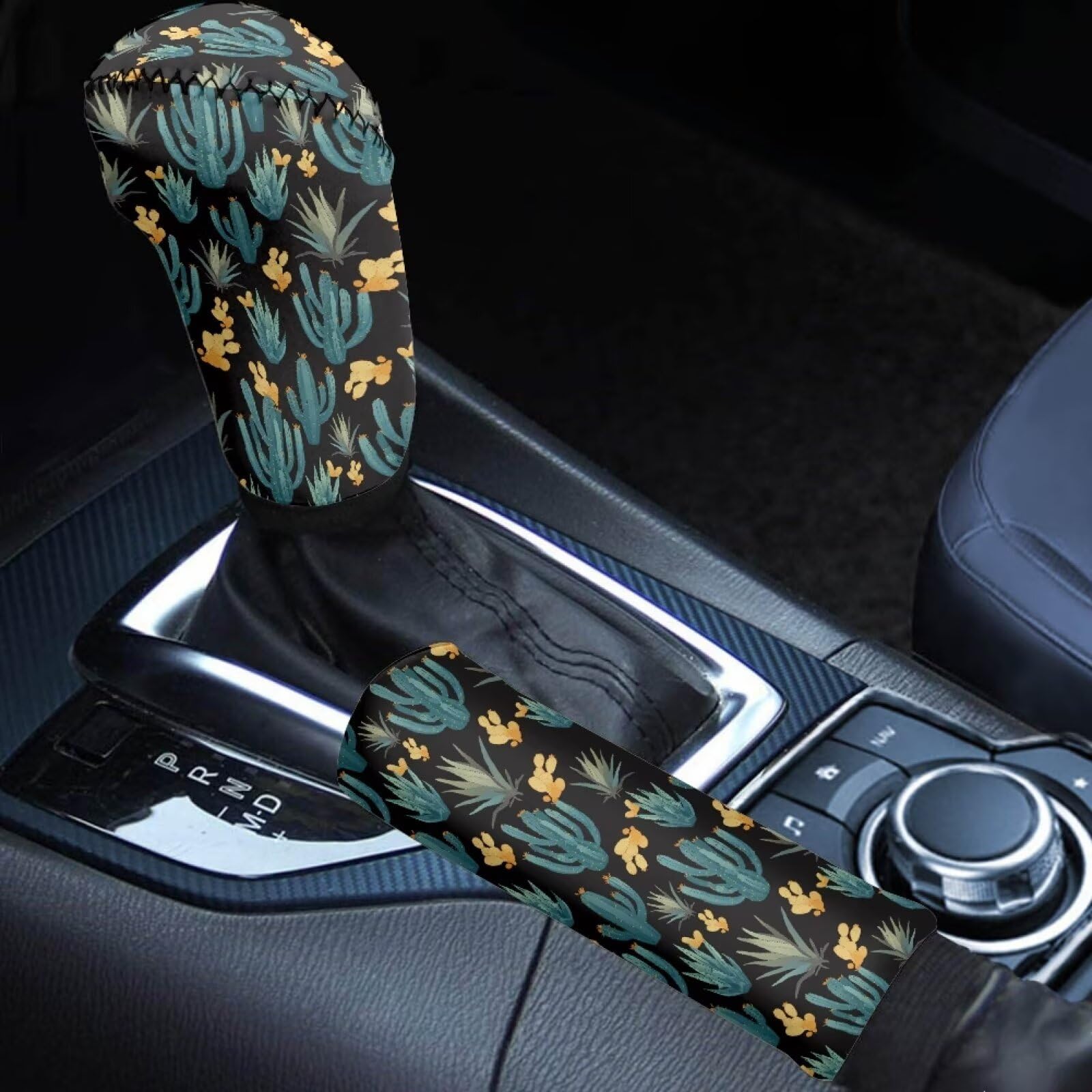 2-Piece Gear Shift & Handbrake Cover Set (Custom Pattern)