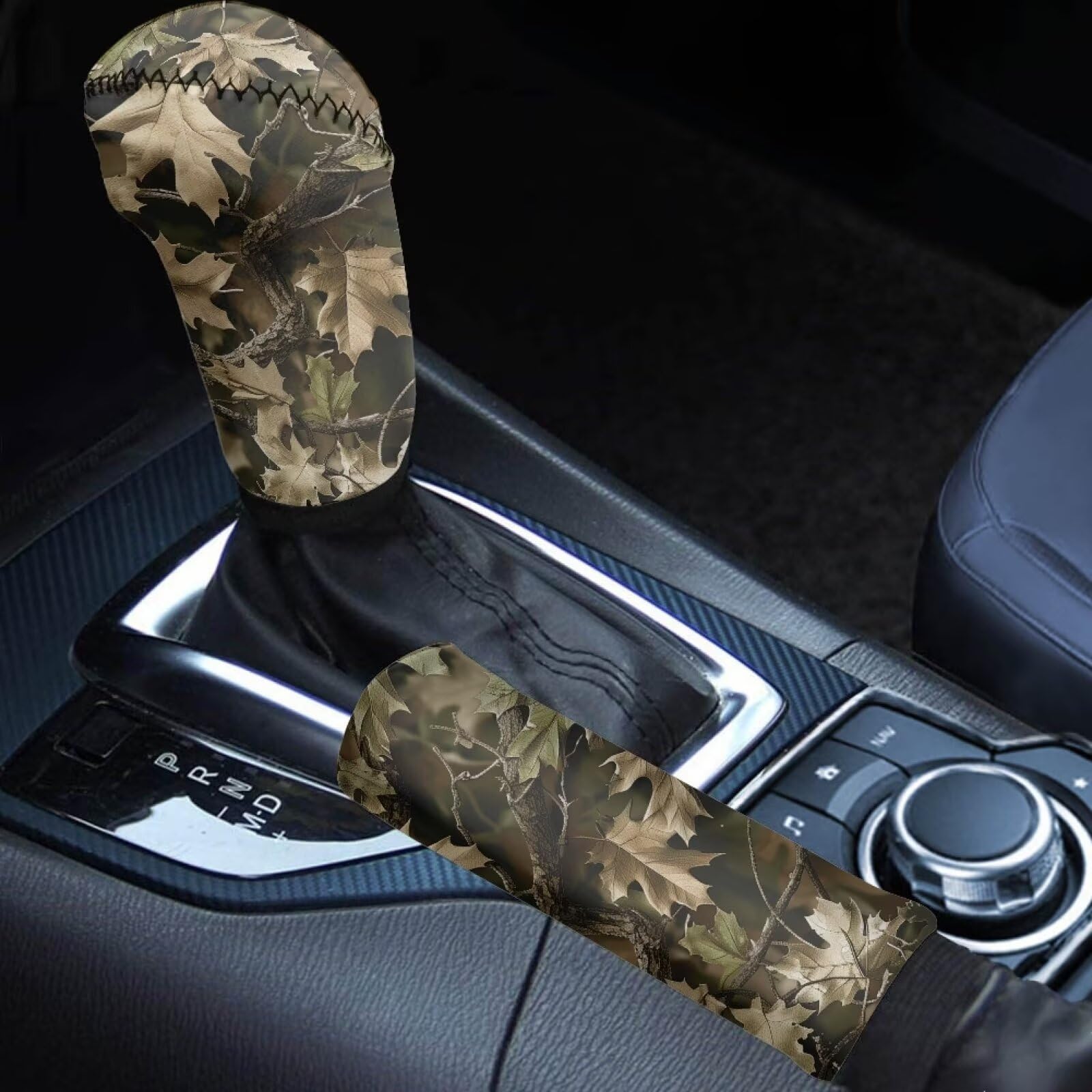2-Piece Gear Shift & Handbrake Cover Set (Custom Pattern)