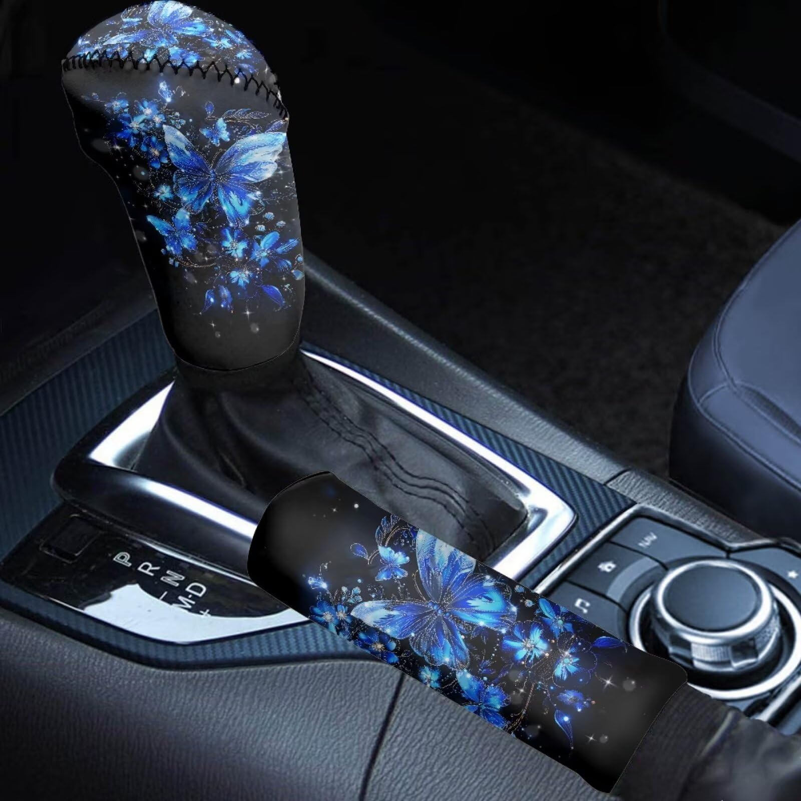 2-Piece Gear Shift & Handbrake Cover Set (Custom Pattern)