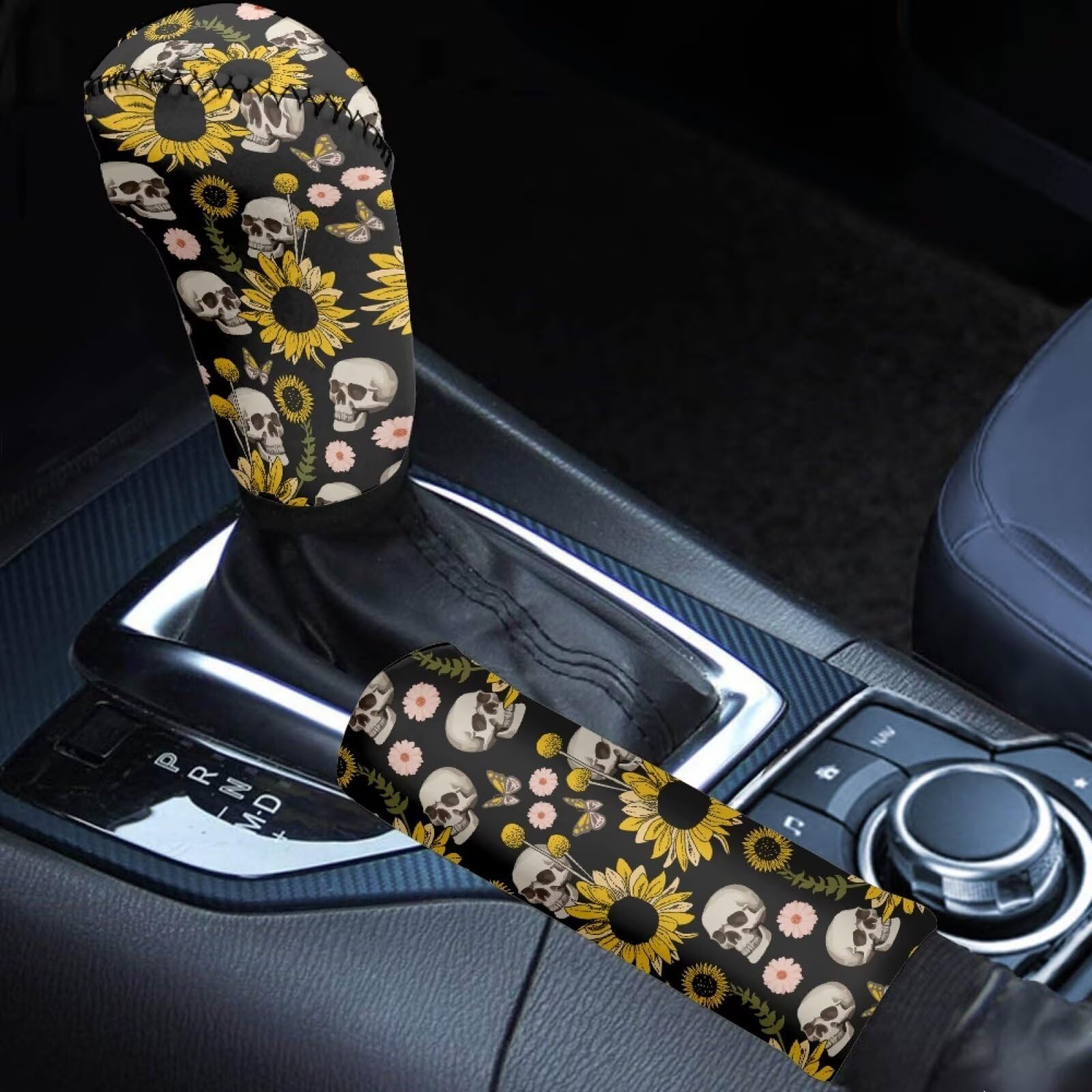 2-Piece Gear Shift & Handbrake Cover Set (Custom Pattern)