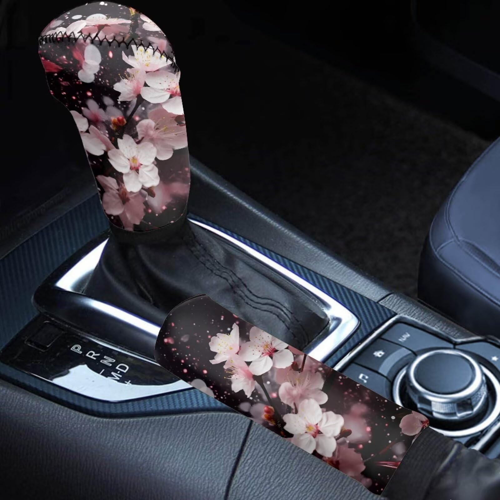 2-Piece Gear Shift & Handbrake Cover Set (Custom Pattern)