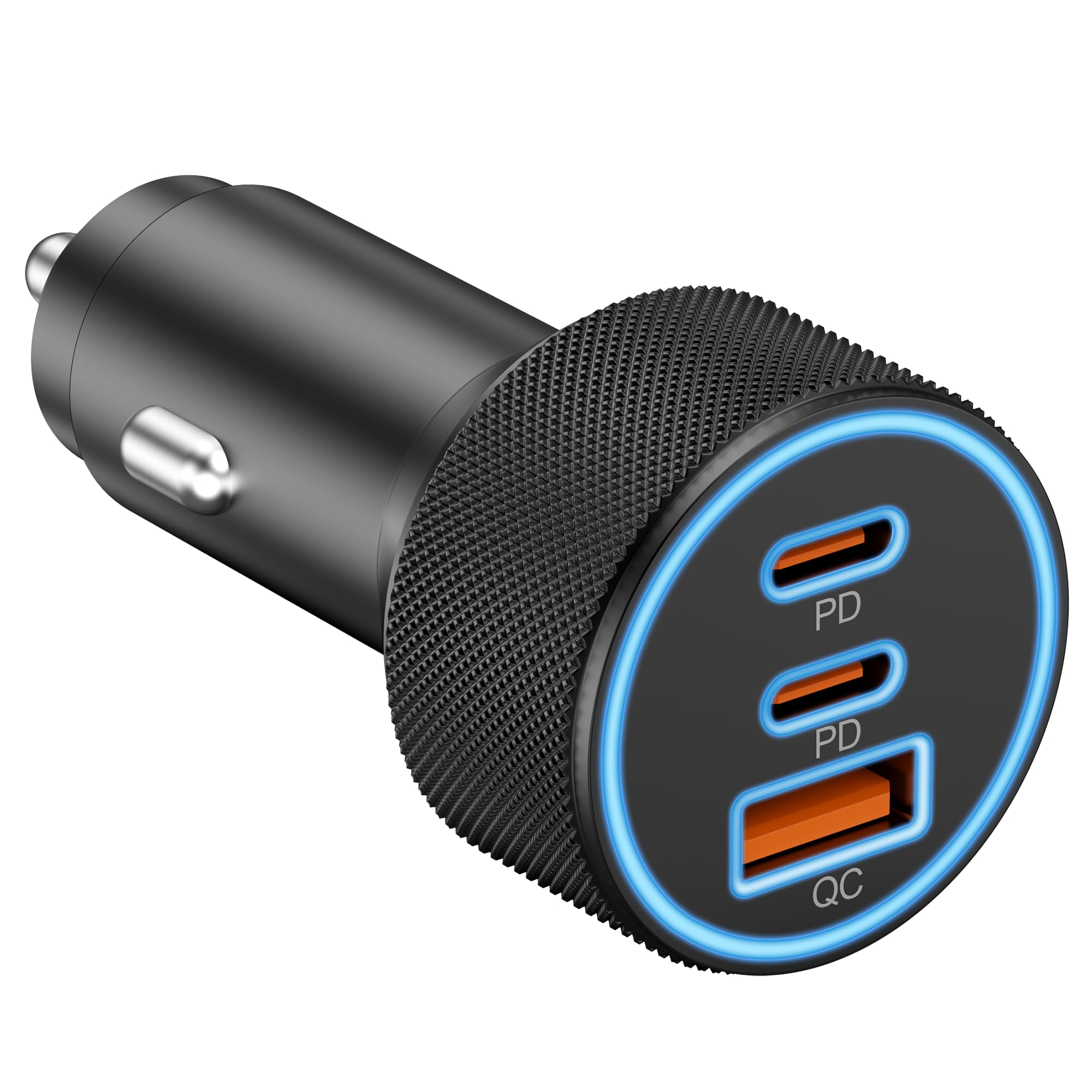 67W USB-C Car Charger (3-Port, PD/QC Fast Charging)
