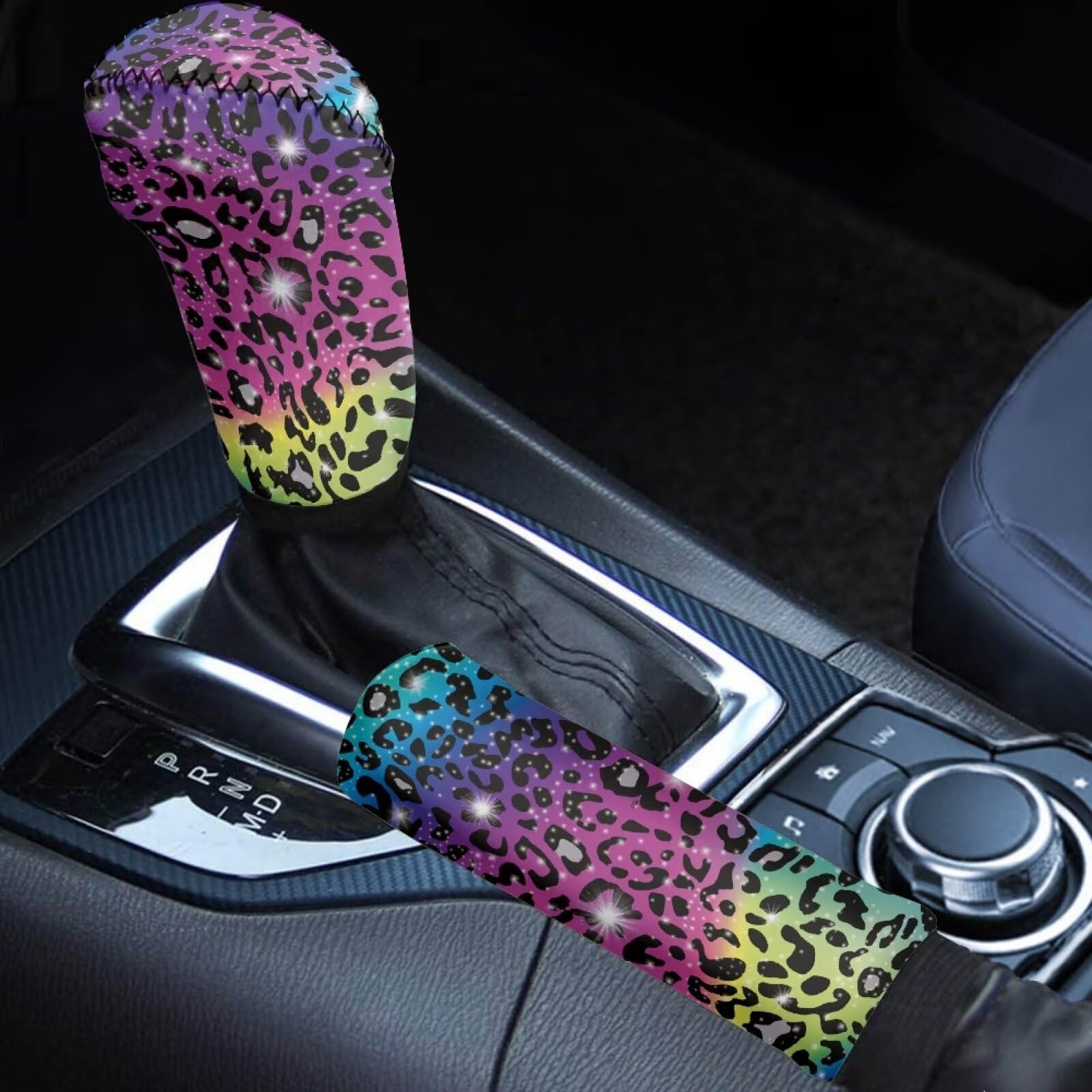 2-Piece Gear Shift & Handbrake Cover Set (Custom Pattern)