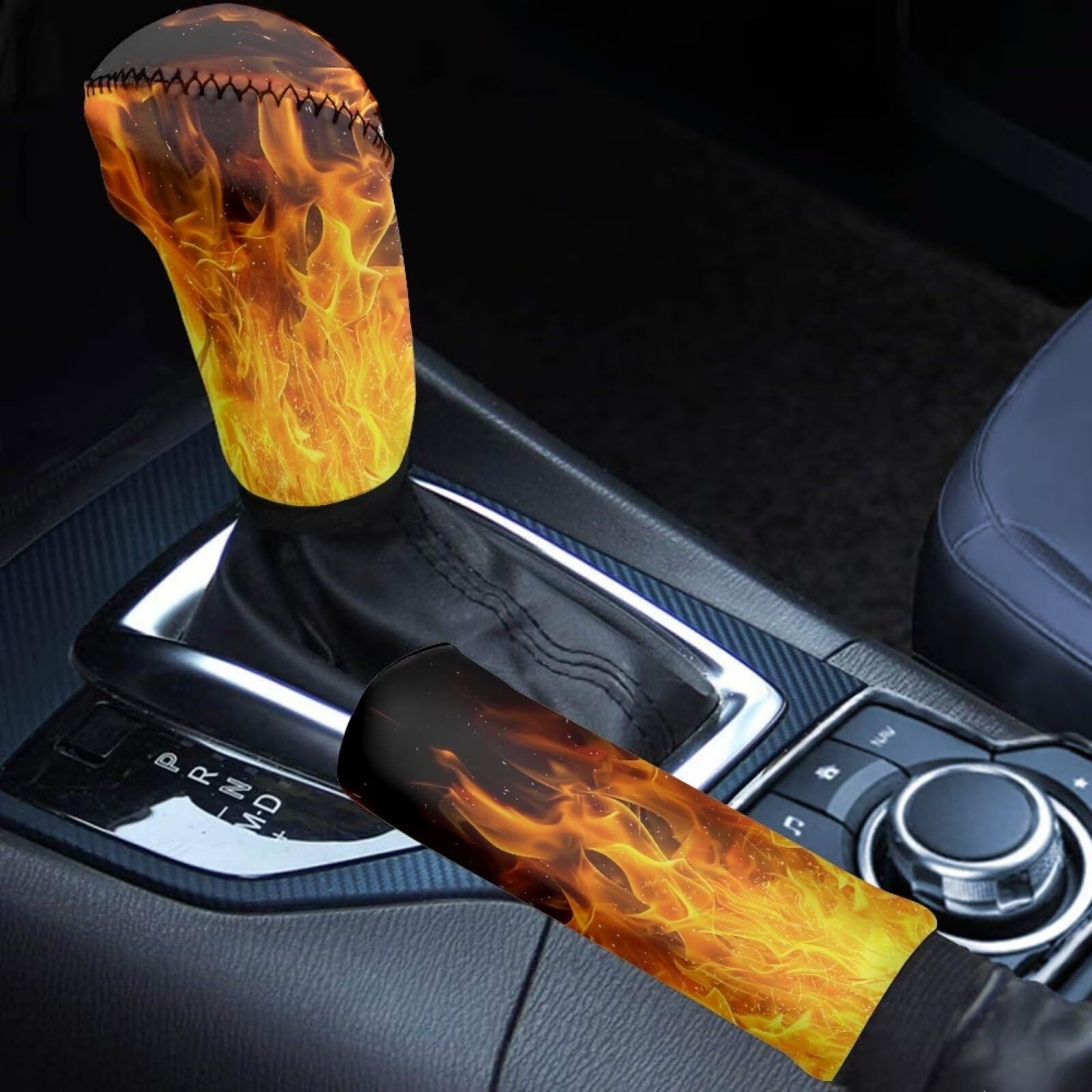 2-Piece Gear Shift & Handbrake Cover Set (Custom Pattern)