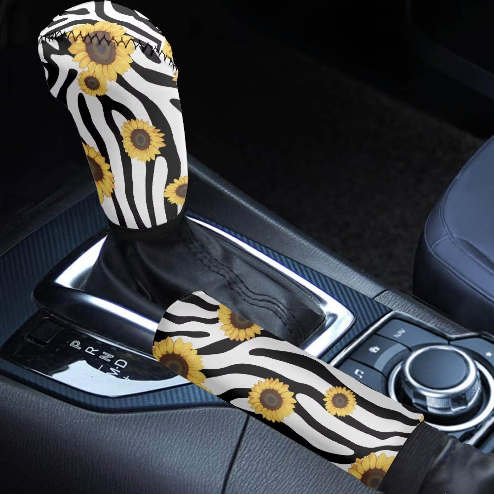 2-Piece Gear Shift & Handbrake Cover Set (Custom Pattern)