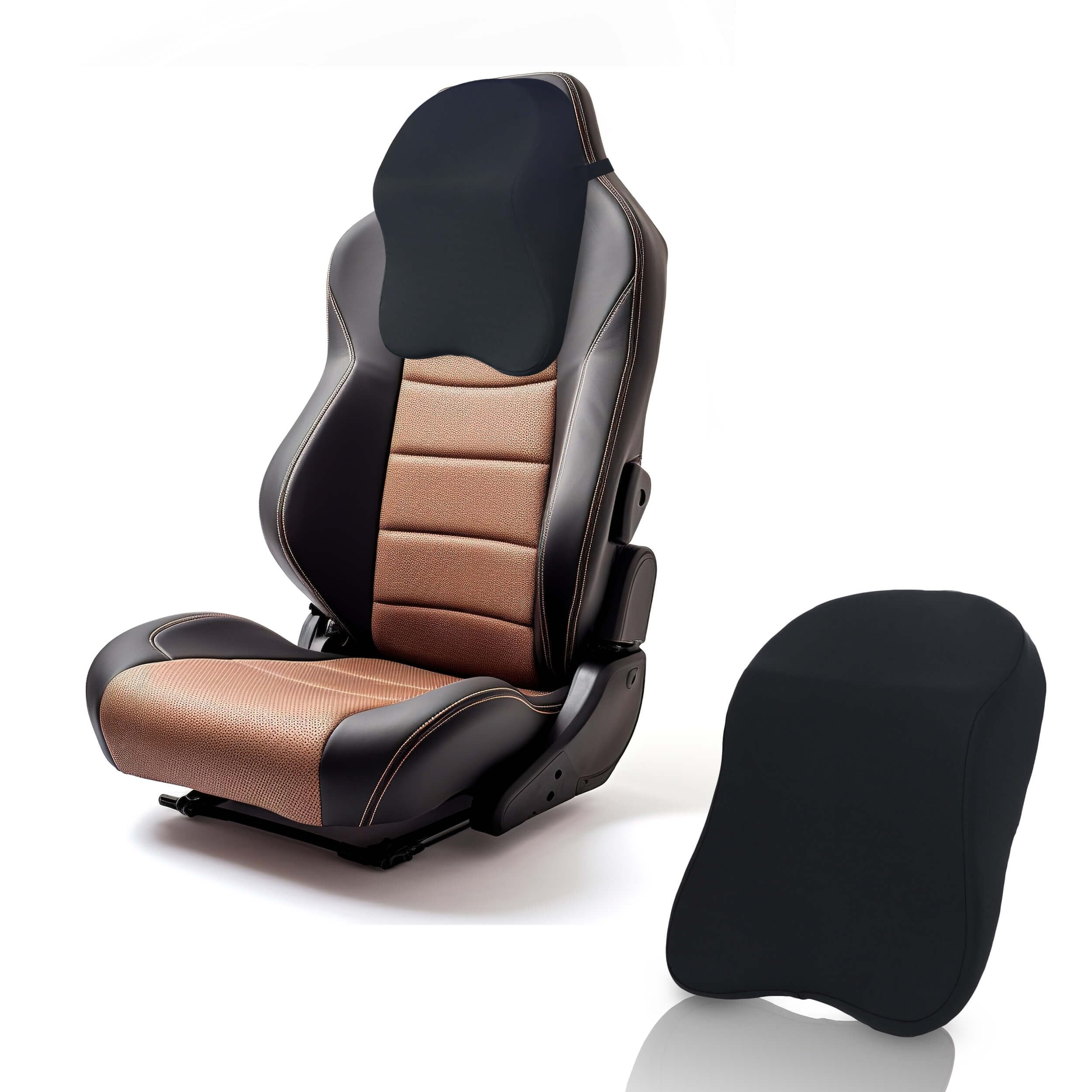 Memory Foam Car Headrest Pillow (Neck & Shoulder Support)