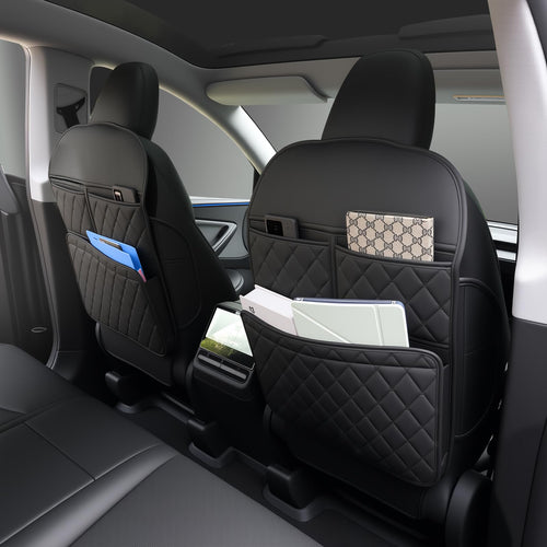 2 Pack Kick Mats Seat Back Protector (Kids, Anti-Scuff, Organizer)