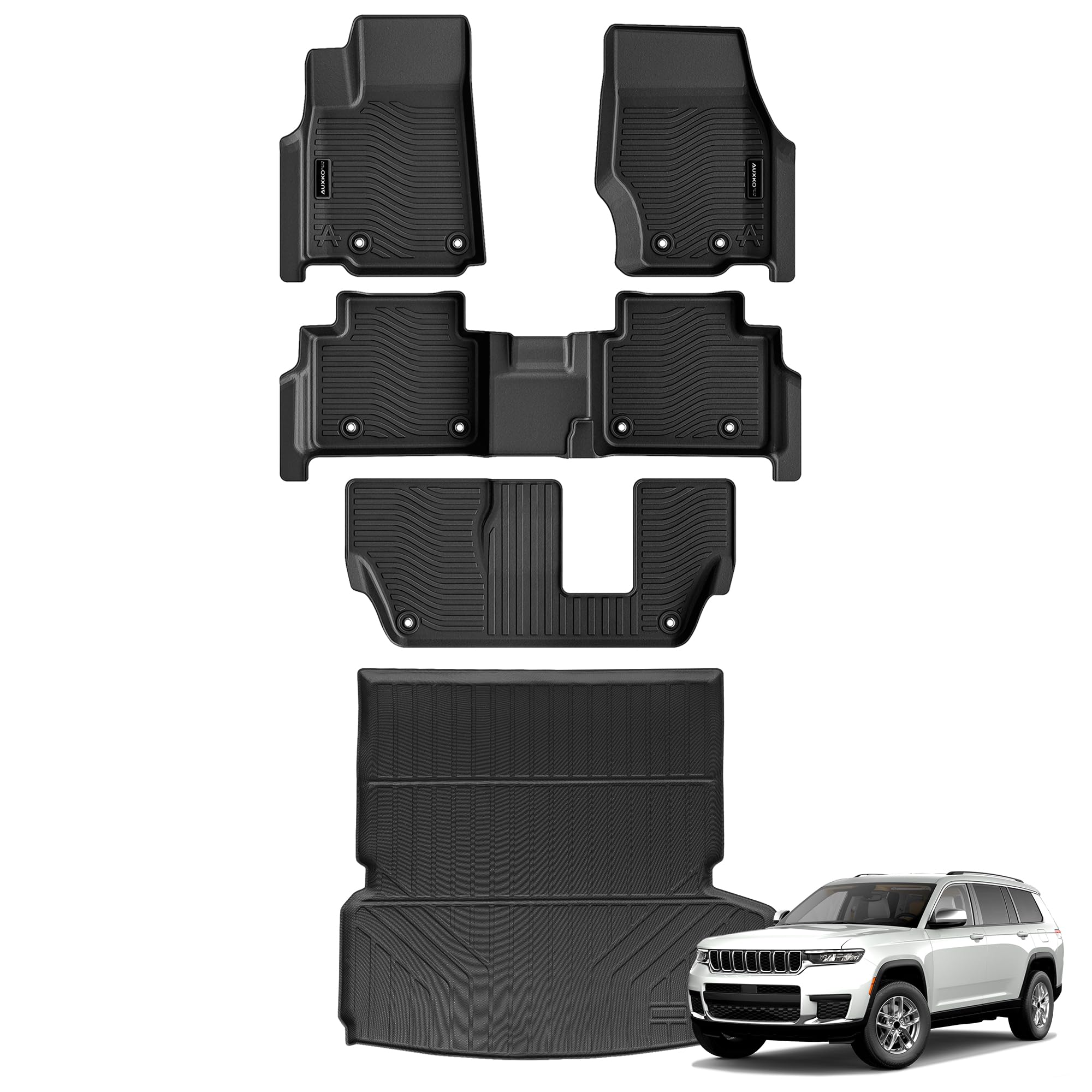 AUXKO Floor Mats Cargo Mat for Cherokee