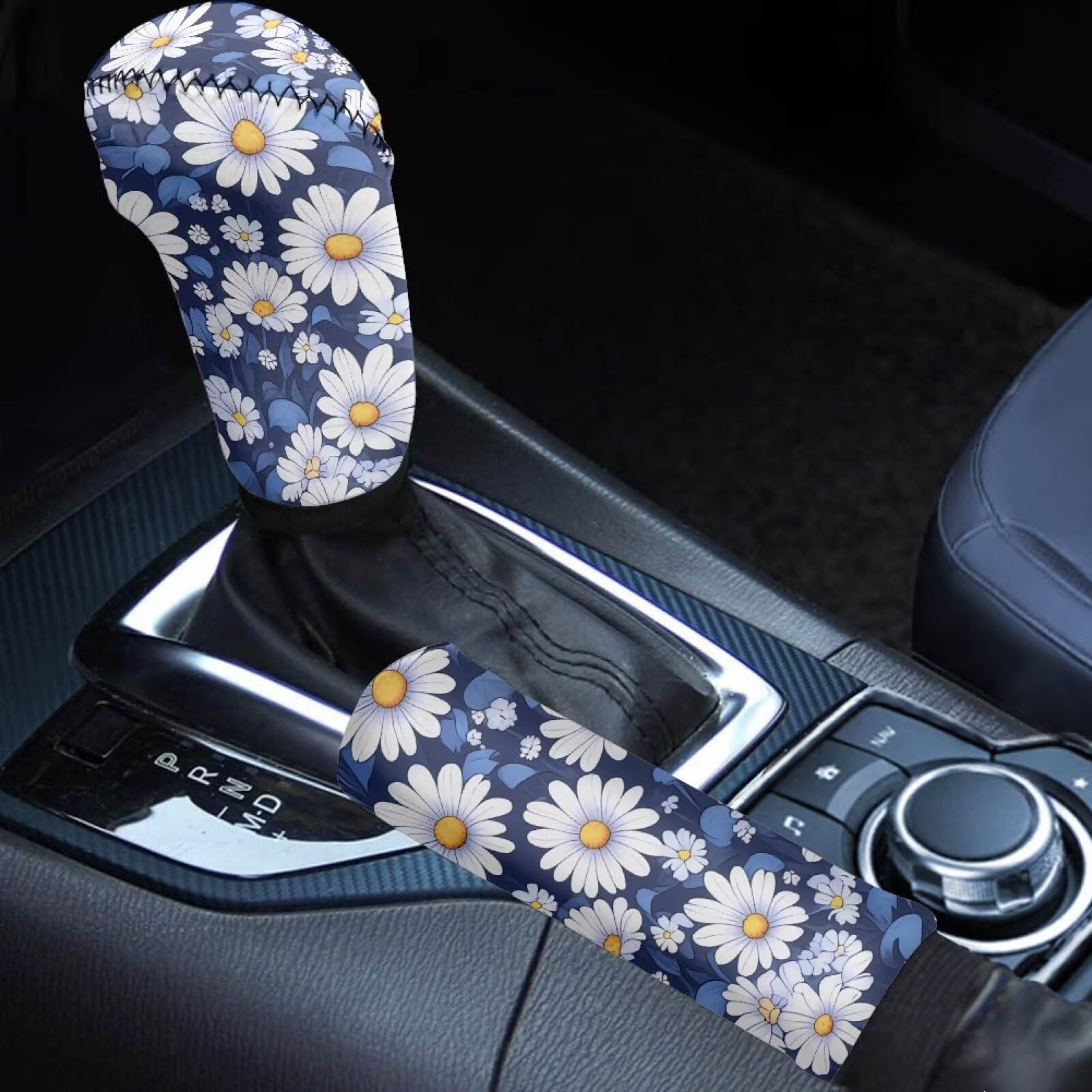 2-Piece Gear Shift & Handbrake Cover Set (Custom Pattern)