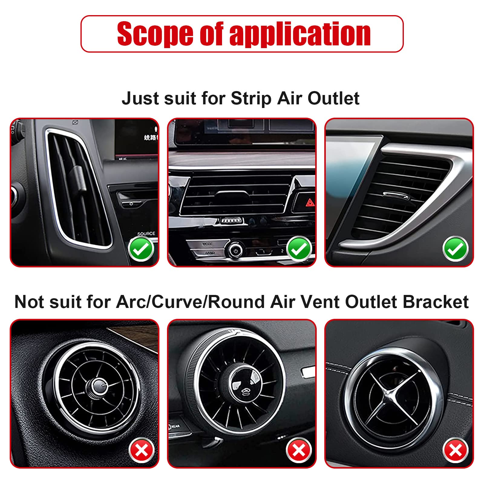 20PCS Car Air Vent Trim Strips (Flexible, Waterproof, Universal)