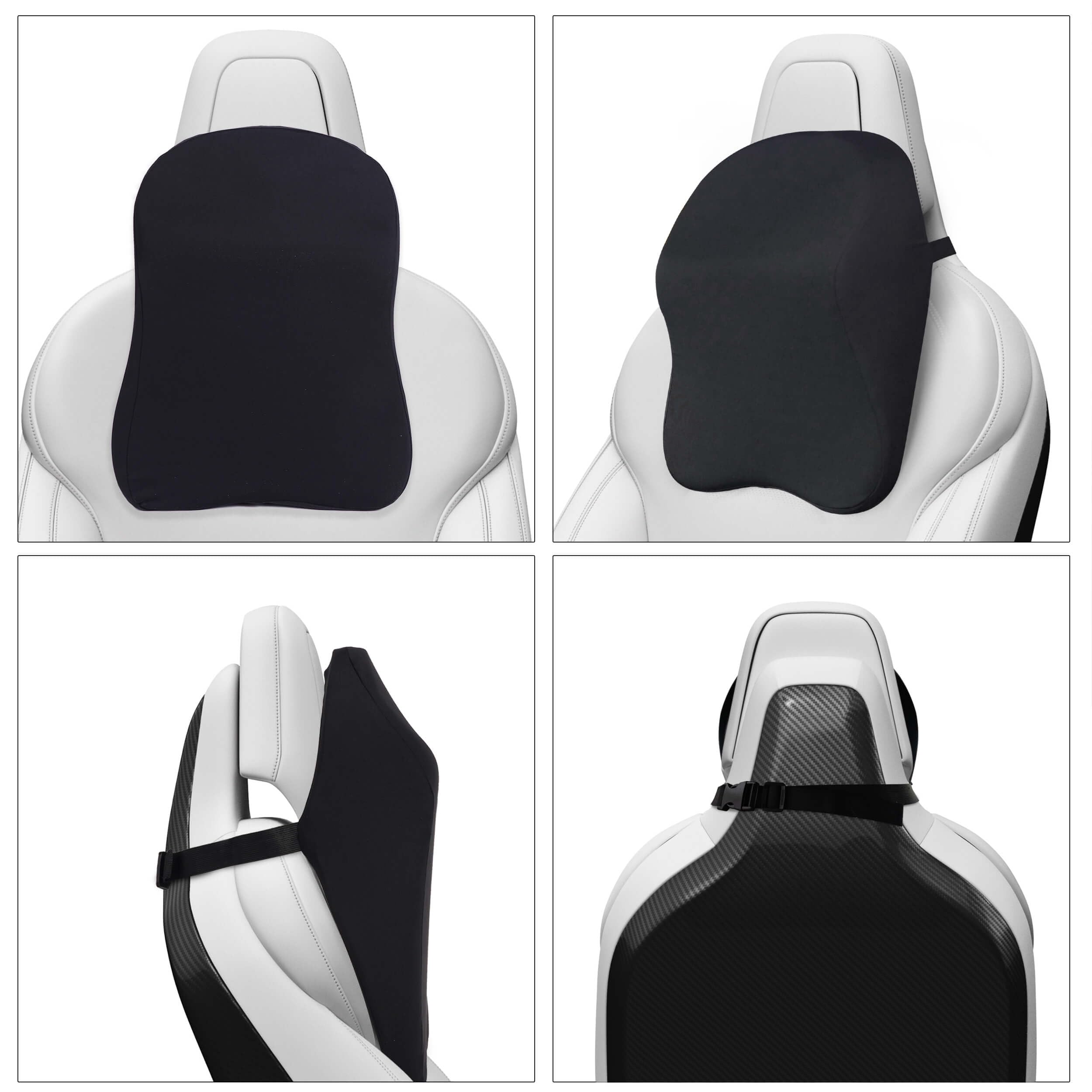 Memory Foam Car Headrest Pillow (Neck & Shoulder Support)