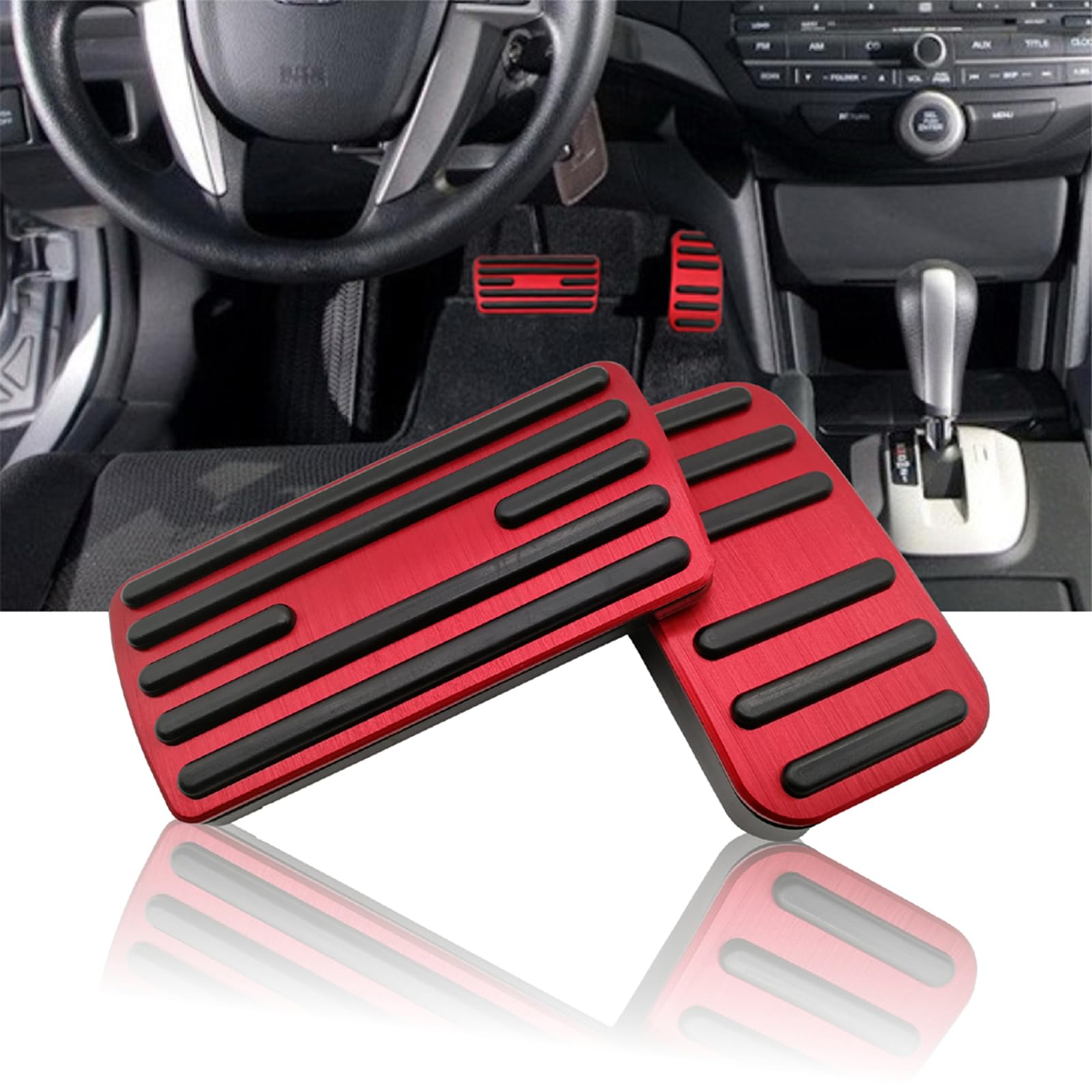 NYZAUTO Non-Slip Foot Pedal Pads Compatible with Honda