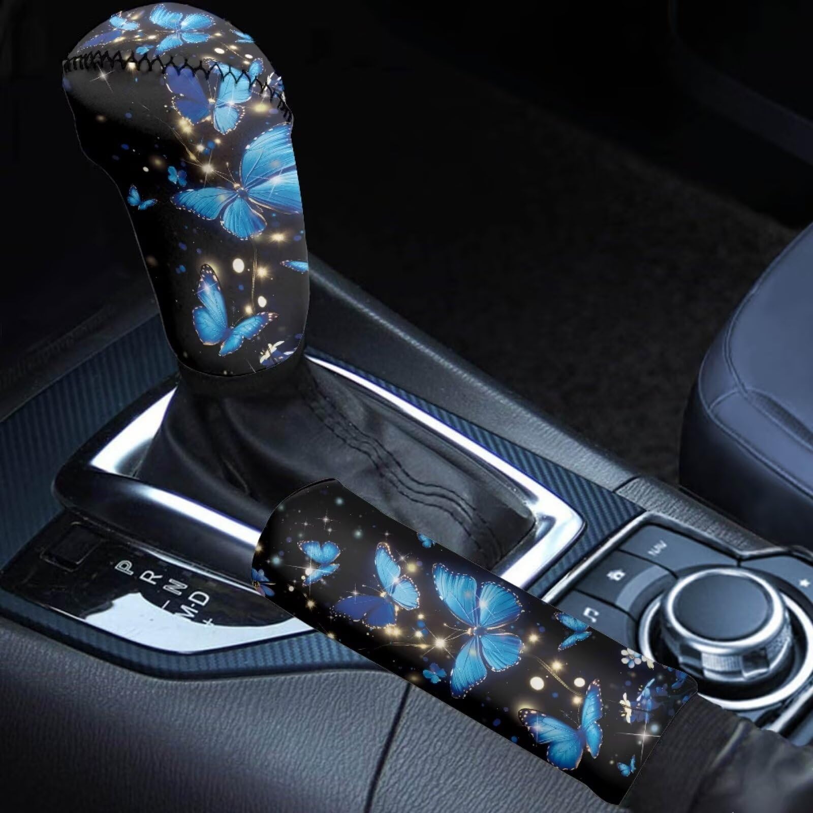 2-Piece Gear Shift & Handbrake Cover Set (Custom Pattern)