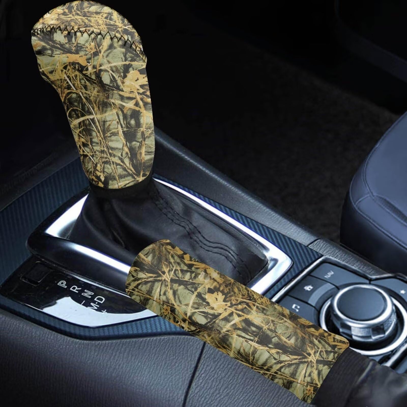 2-Piece Gear Shift & Handbrake Cover Set (Custom Pattern)