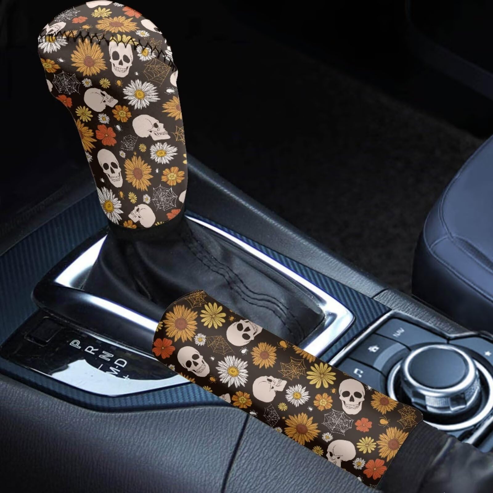 2-Piece Gear Shift & Handbrake Cover Set (Custom Pattern)