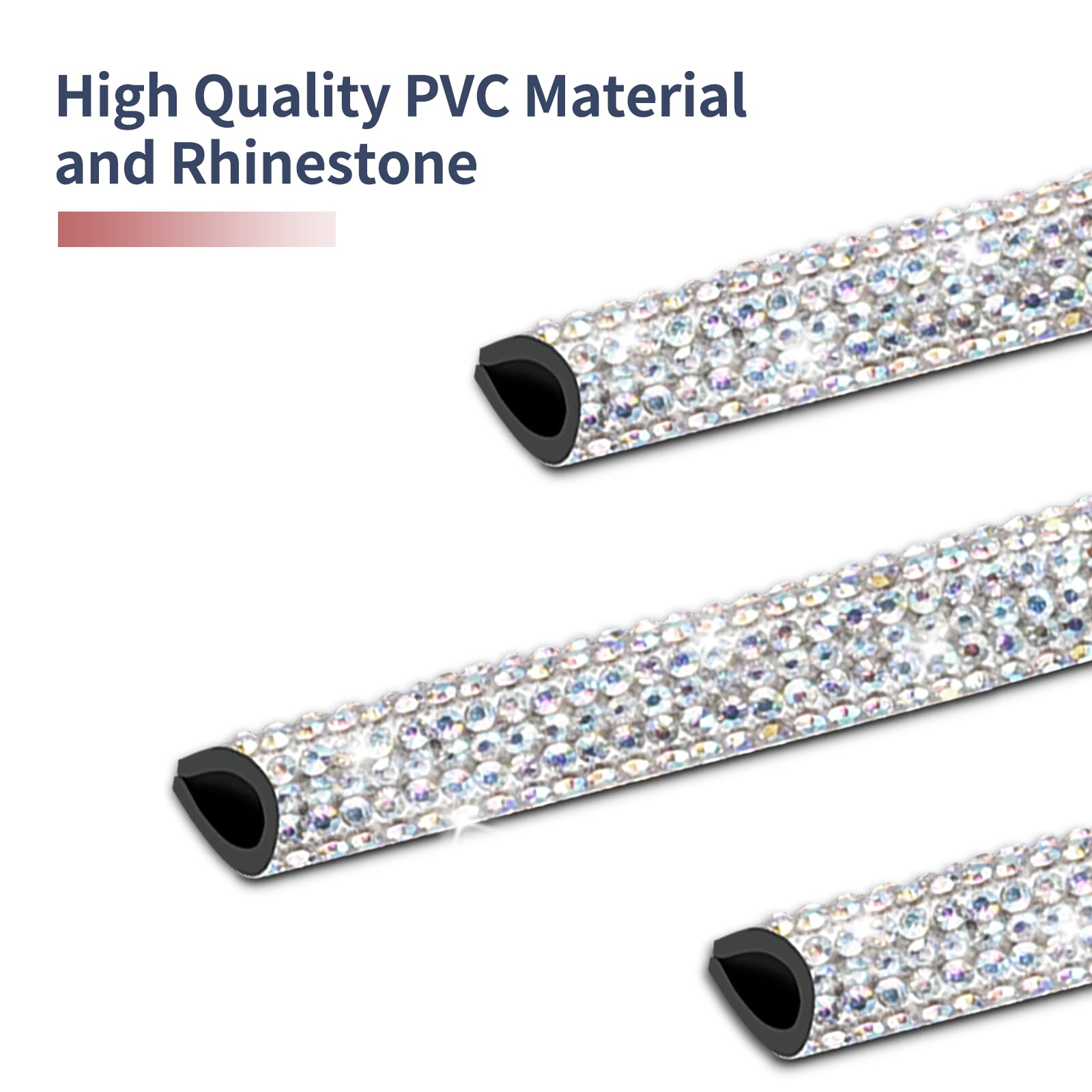 Bling Car Vent Trim Strips (10PCS, AC Outlet Decor)