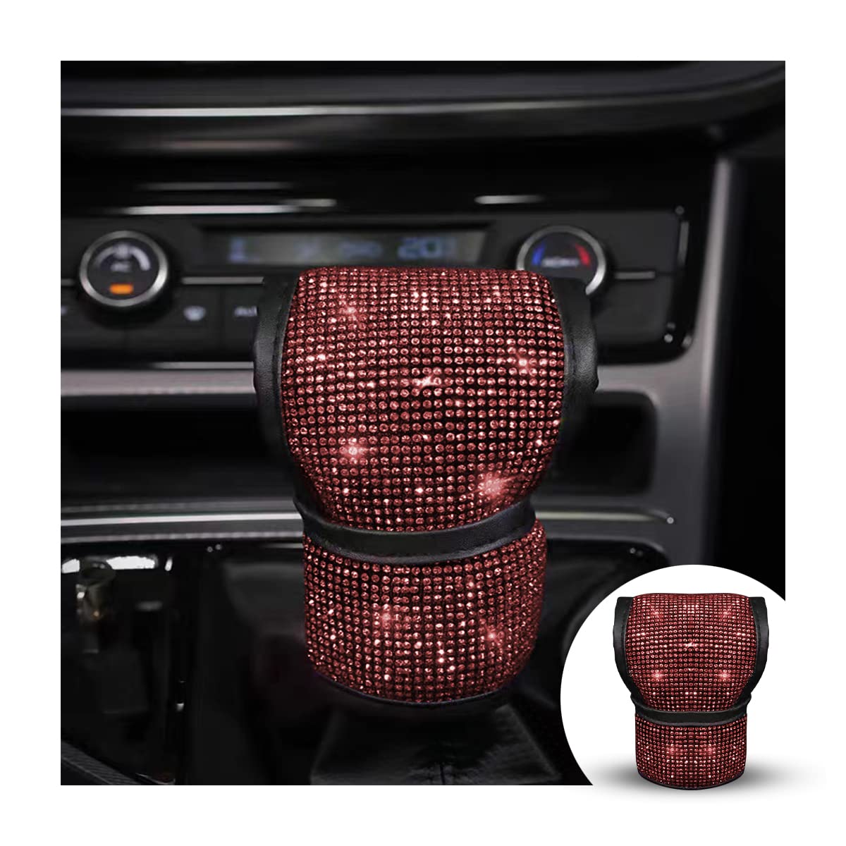 Bling Gear Shift & Handbrake Cover Set (Rhinestone, Anti-Slip)