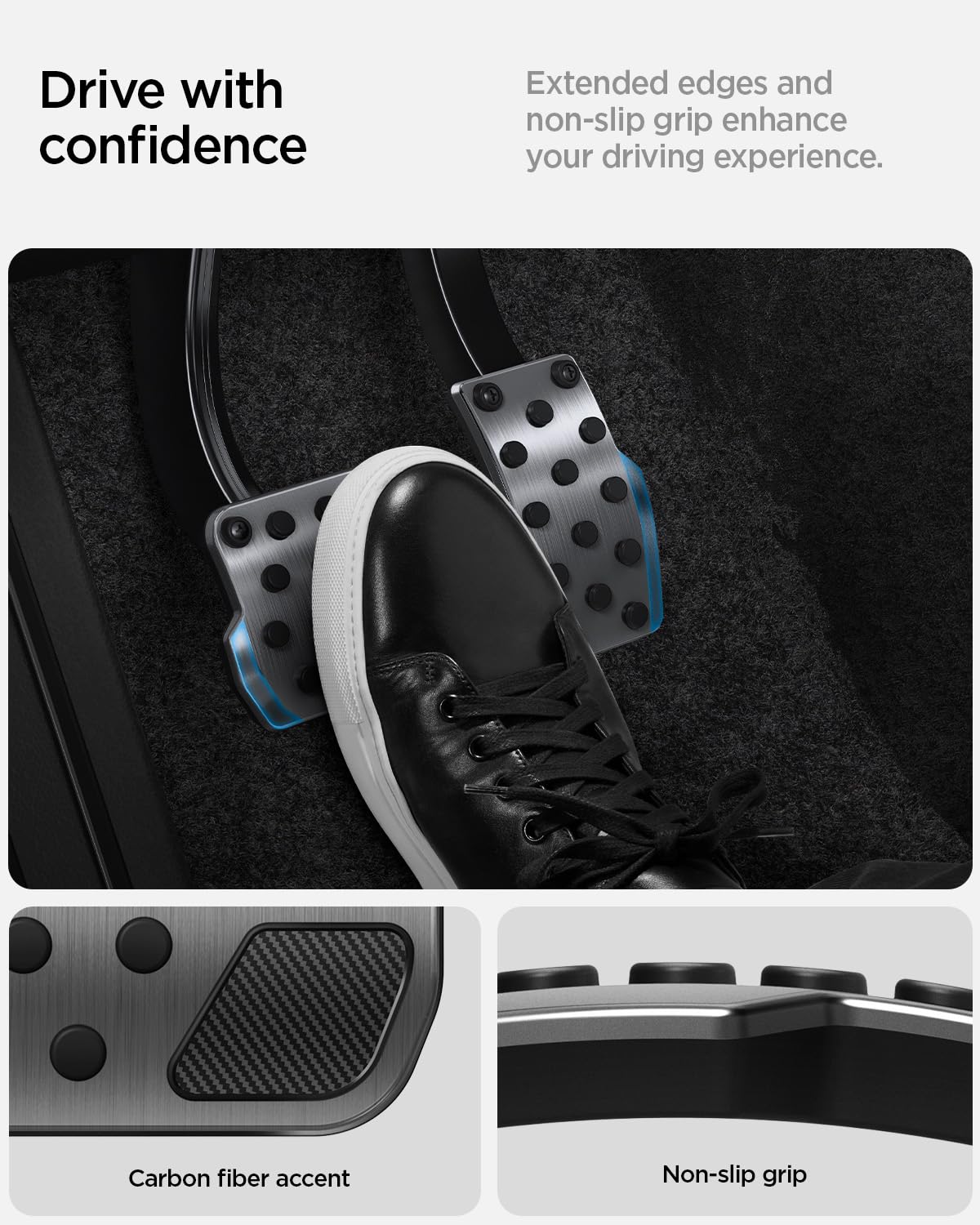 Tesla Model 3 Pedal Covers (Non-Slip, Performance)