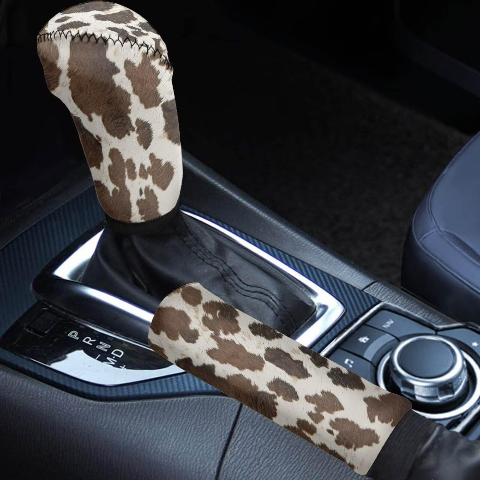 2-Piece Gear Shift & Handbrake Cover Set (Custom Pattern)