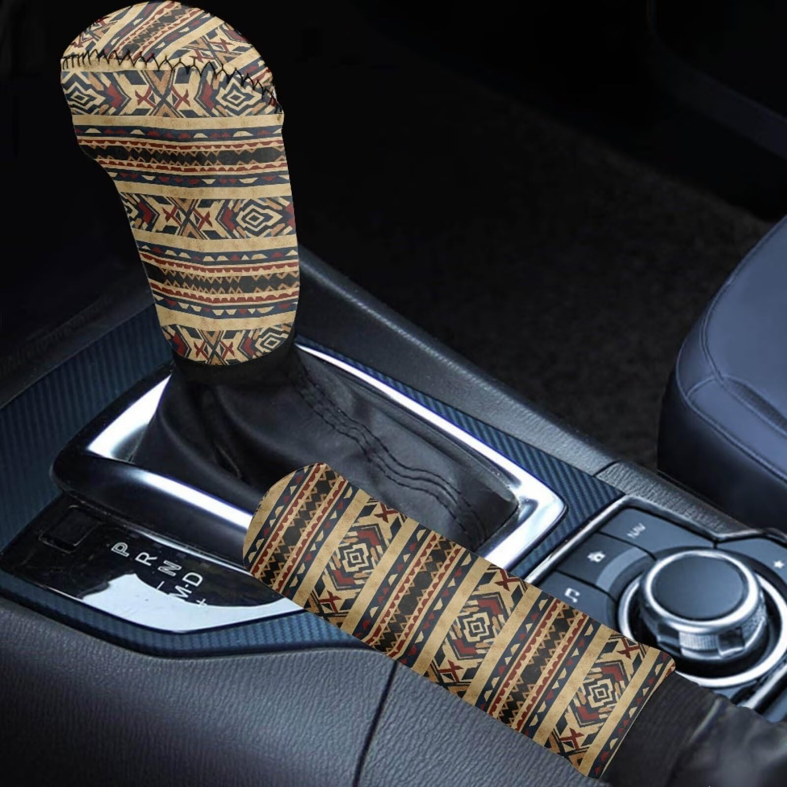 2-Piece Gear Shift & Handbrake Cover Set (Custom Pattern)