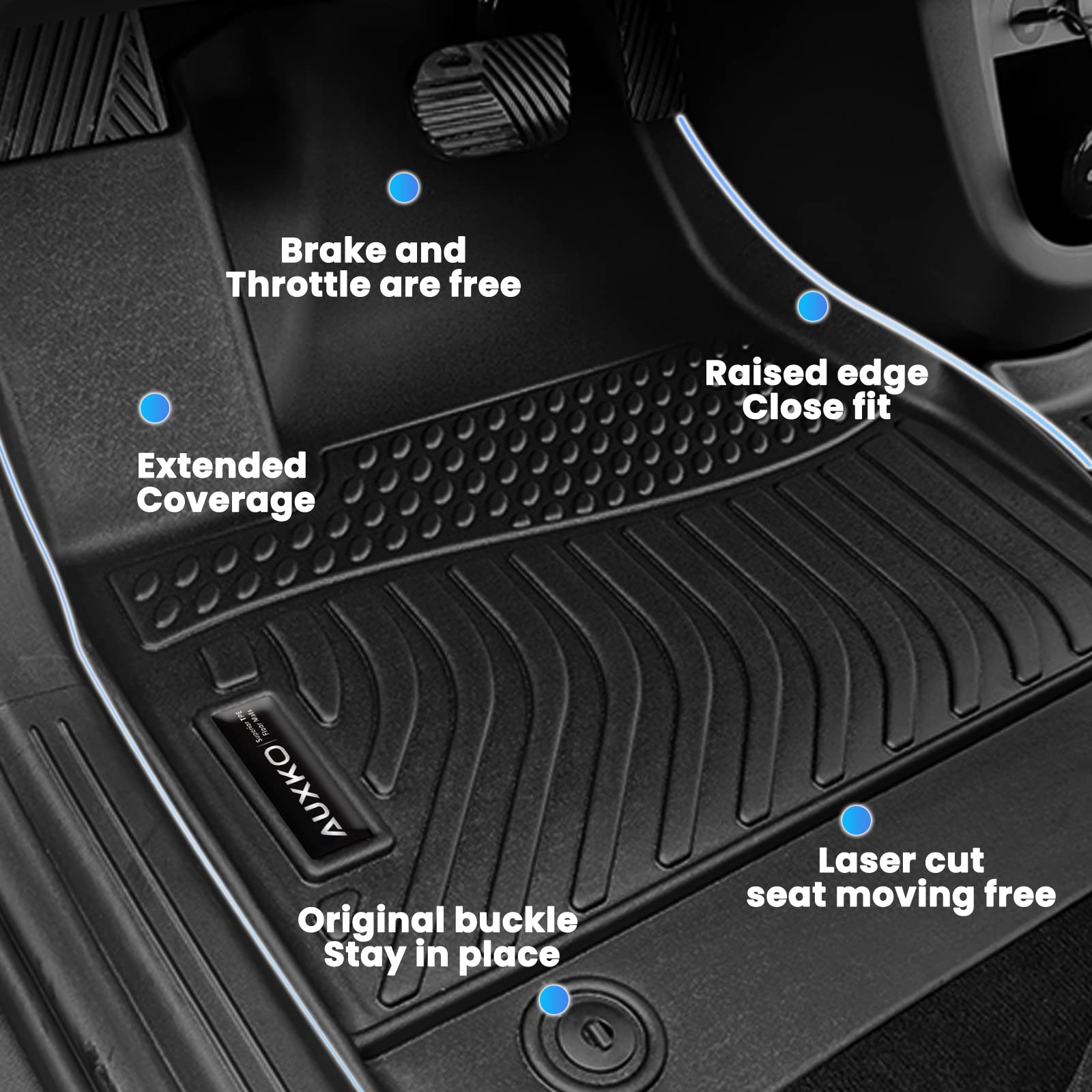 AUXKO Floor Mats Cargo Mat for Cherokee