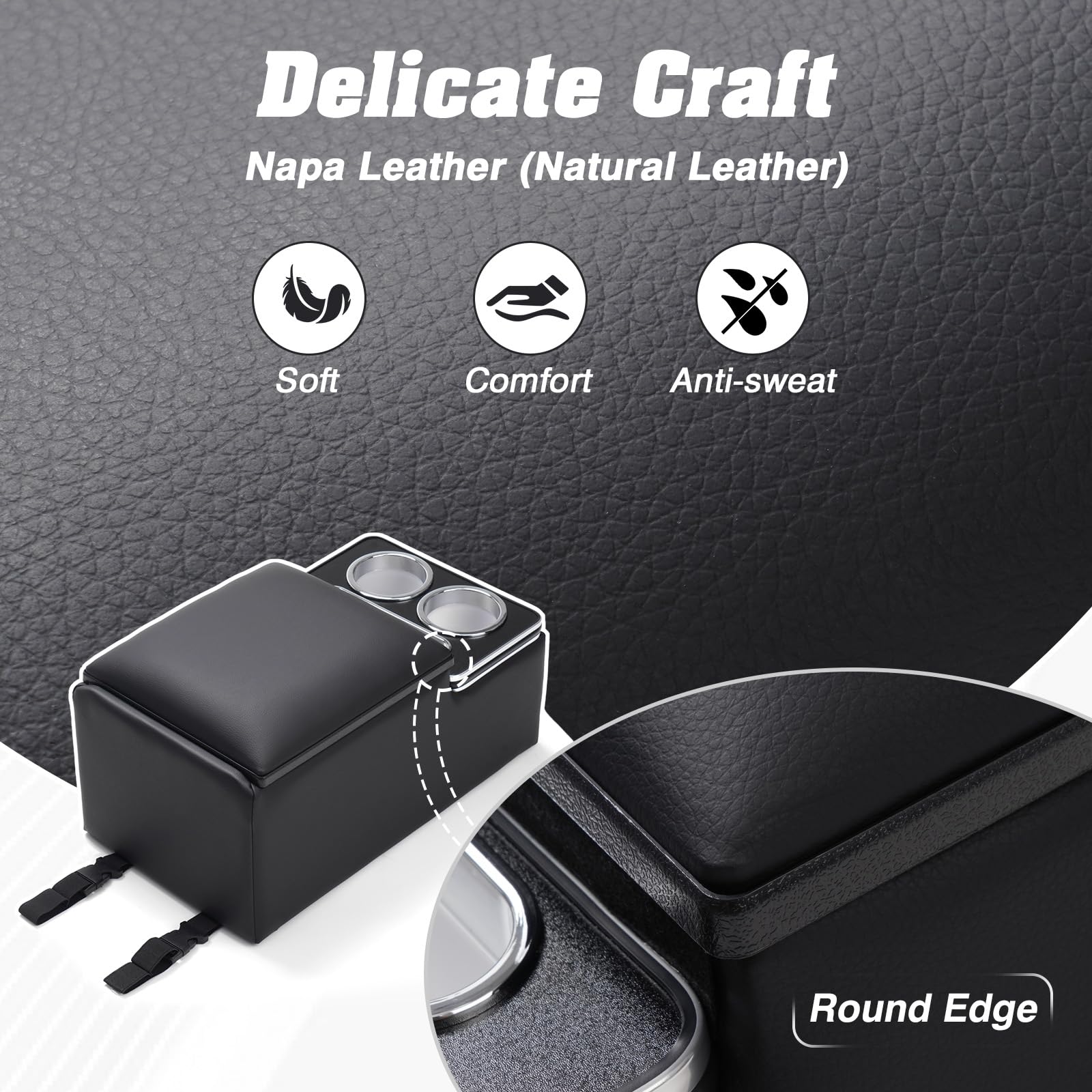 Bench Seat Center Console Organizer (Large Cup & Phone Holder)