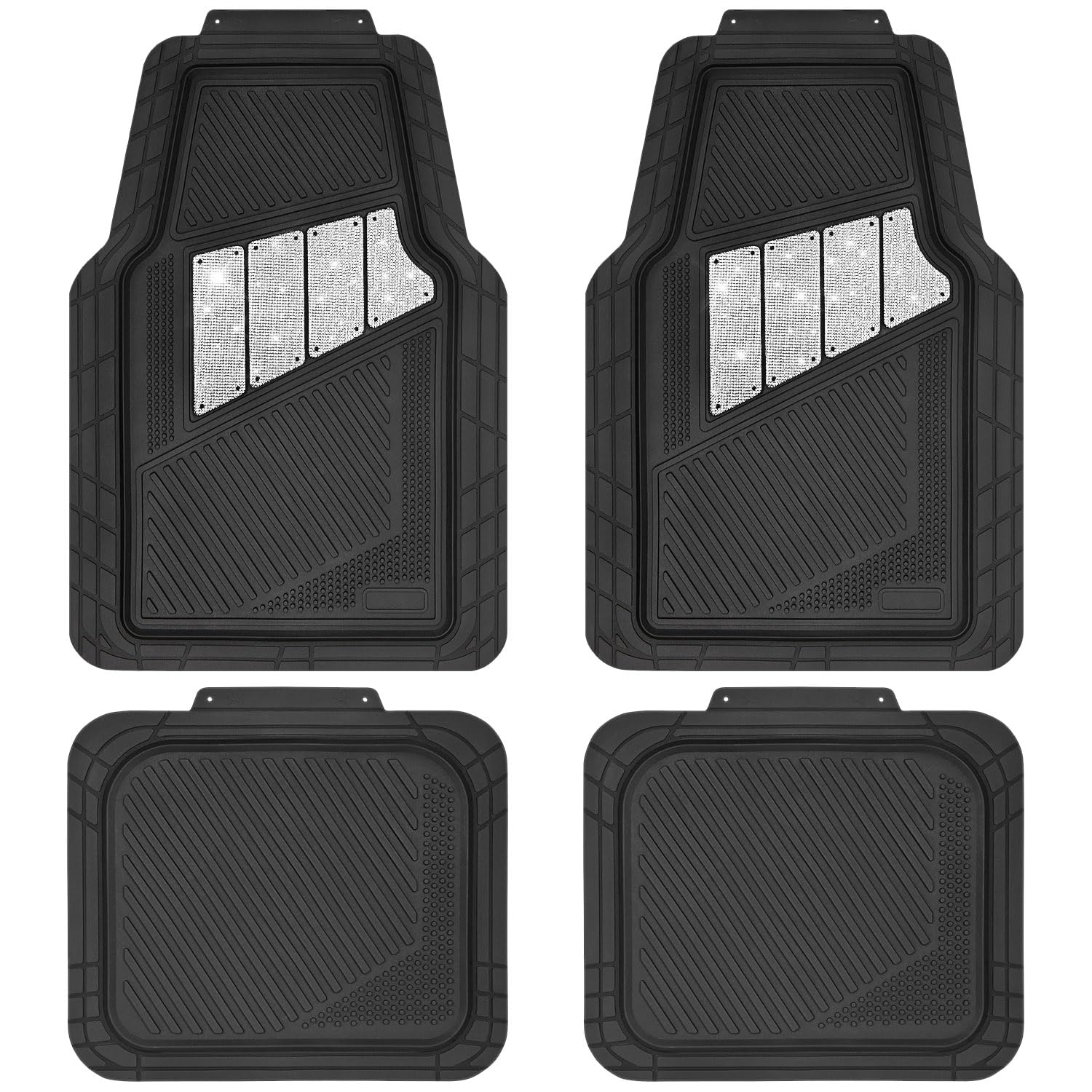 4-Piece Car Floor Mat Set (Waterproof, All-Weather, Universal)