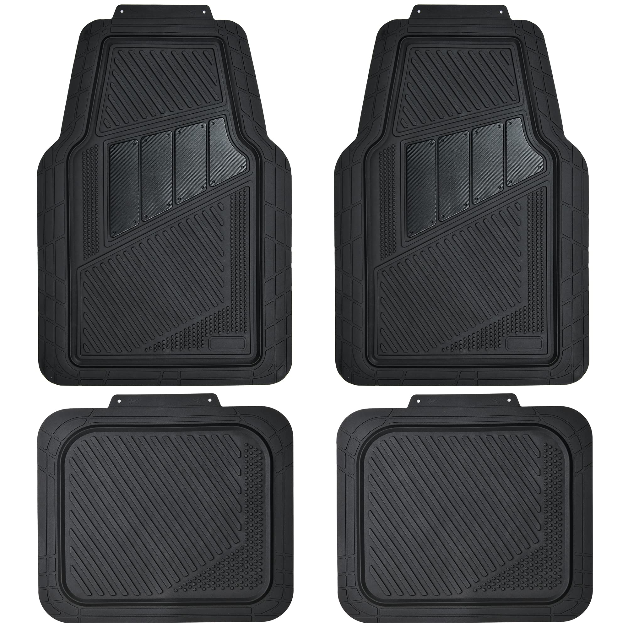 4-Piece Car Floor Mat Set (Waterproof, All-Weather, Universal)