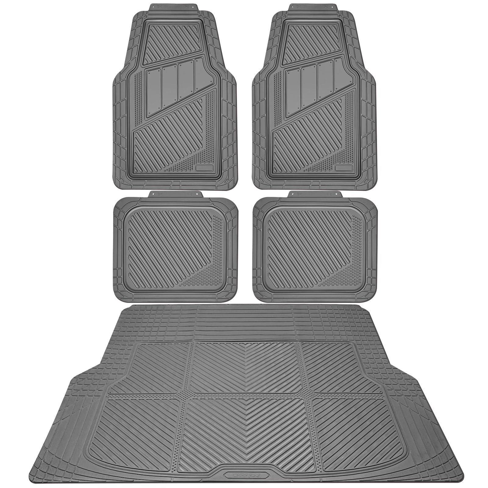 4-Piece Car Floor Mat Set (Waterproof, All-Weather, Universal)