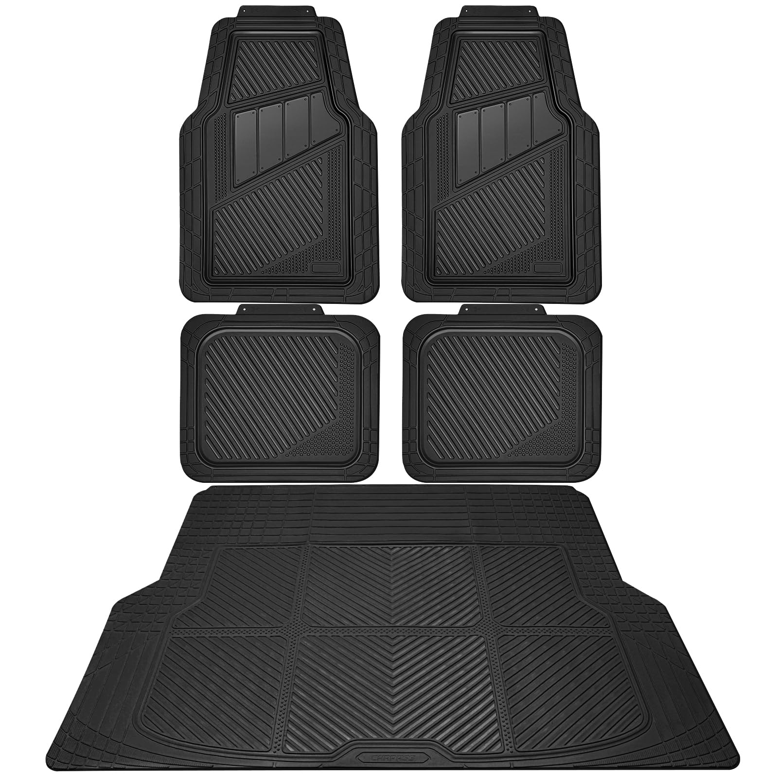 4-Piece Car Floor Mat Set (Waterproof, All-Weather, Universal)