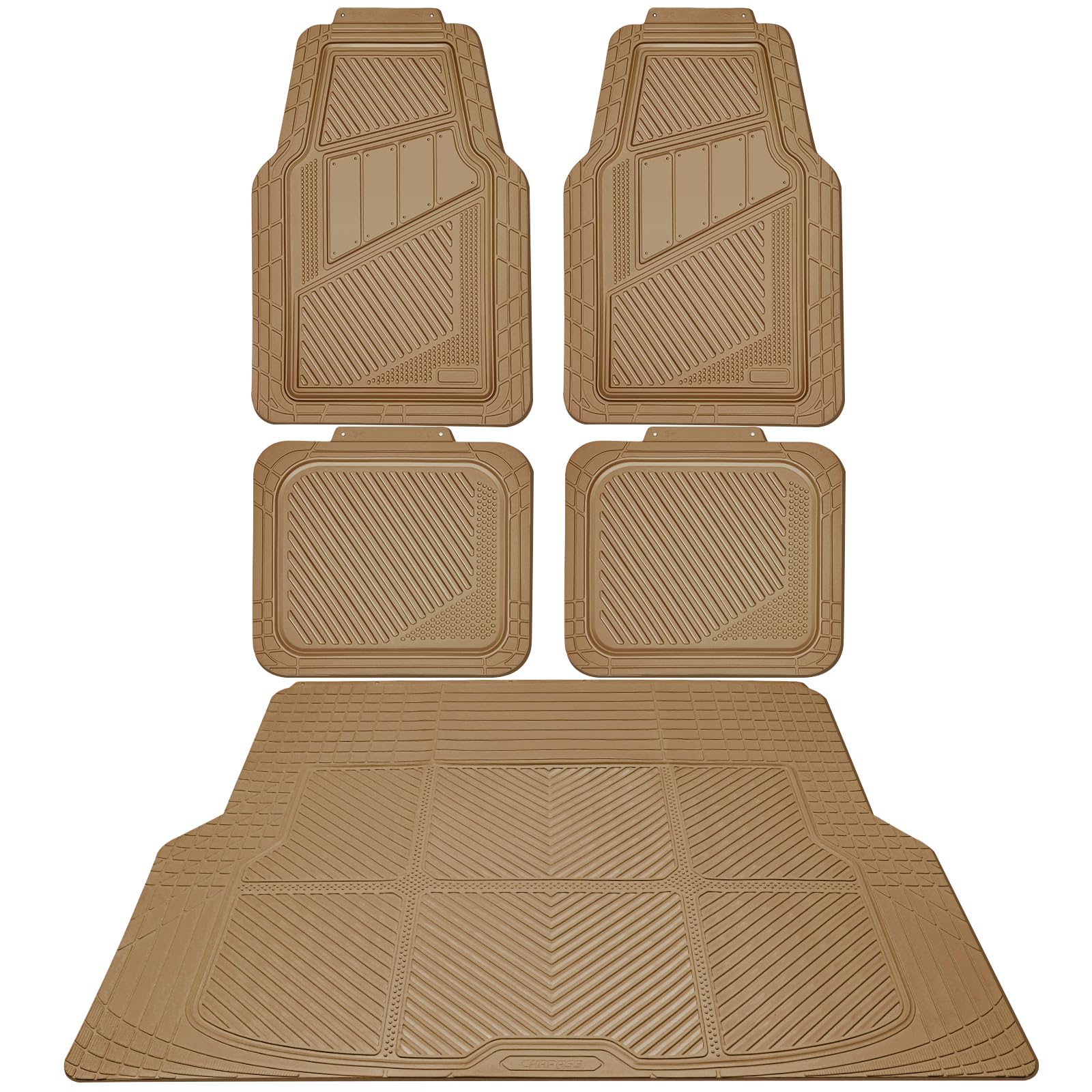 4-Piece Car Floor Mat Set (Waterproof, All-Weather, Universal)